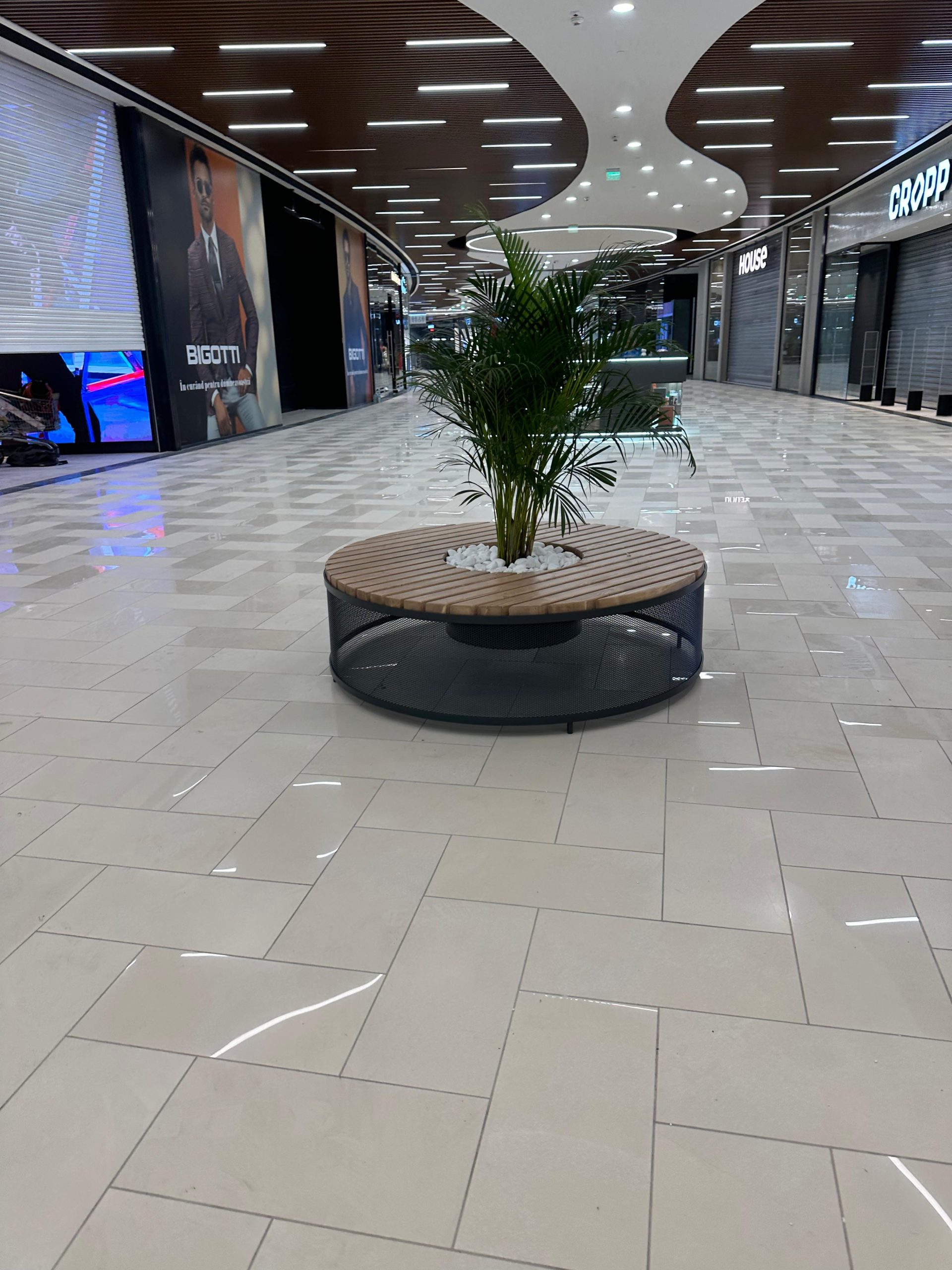 Bancă circulară tablă ambutisată Indio