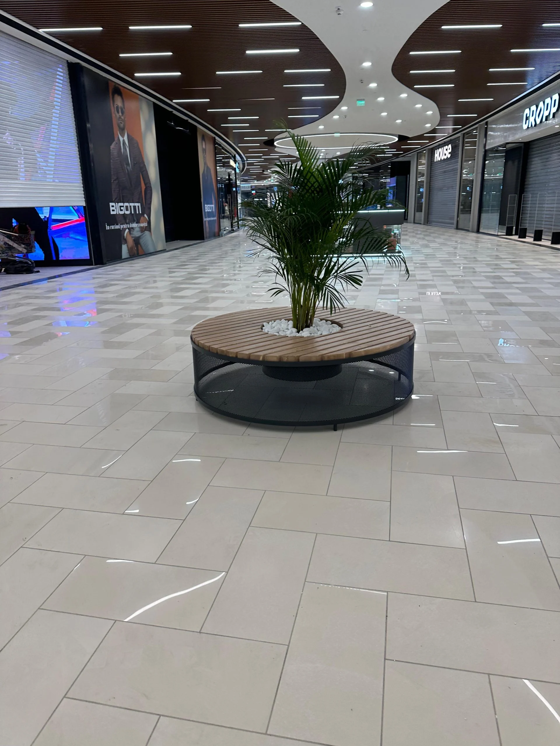 Bancă circulară tablă ambutisată Indio