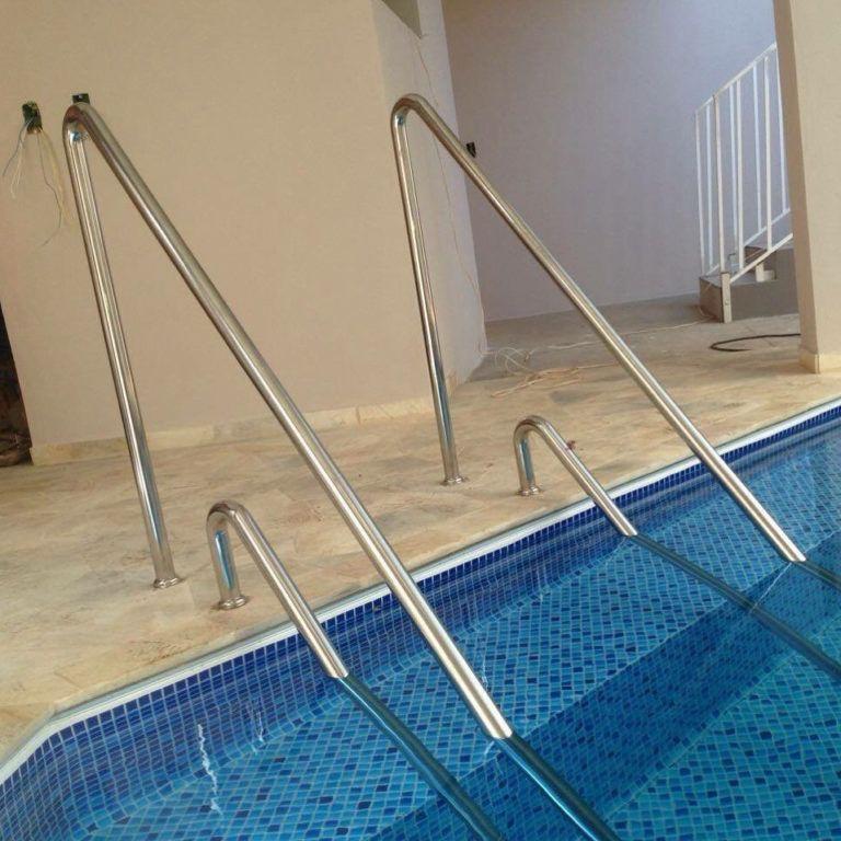 Balustrade piscine inox LaserTube sudură laser finisaj oglindă Indio
