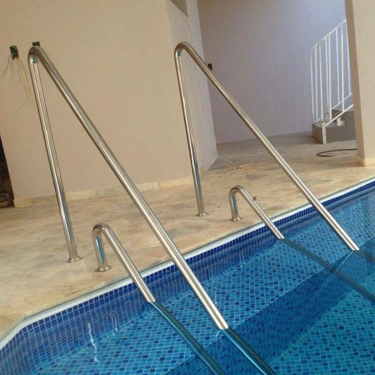Balustrade piscine inox LaserTube sudură laser finisaj oglindă Indio