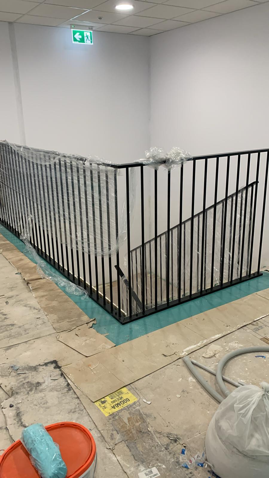 Balustradă metalică montaj final