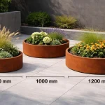 Jardiniere cu spalier metalic