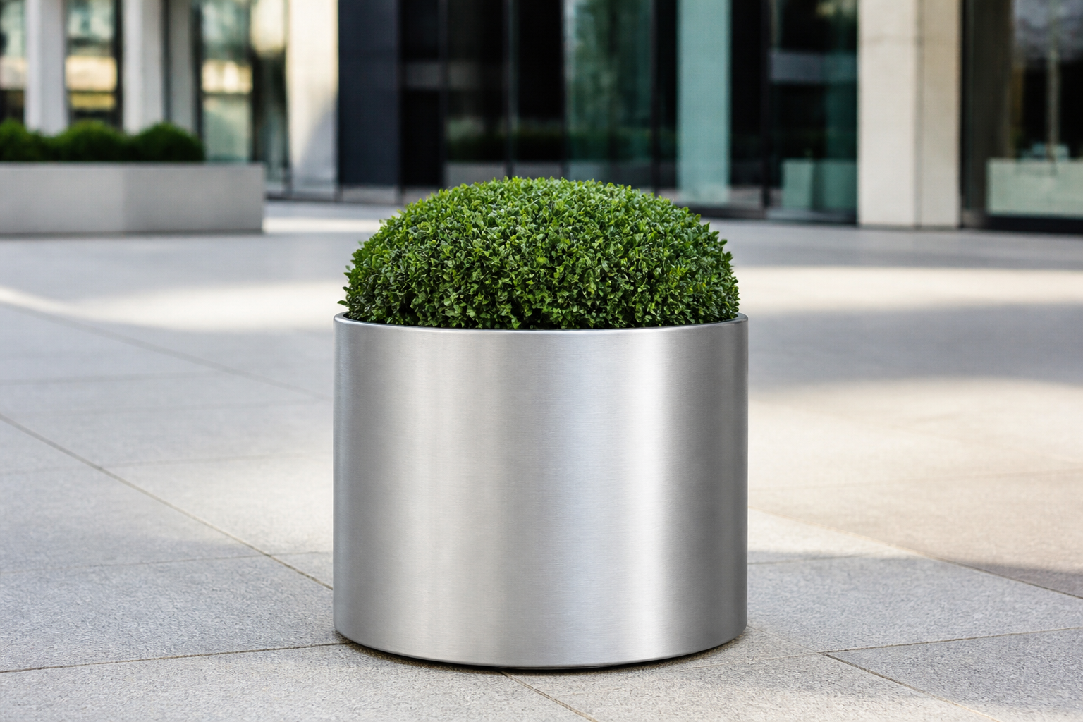 Jardinieră dreptunghiulară din aluminiu