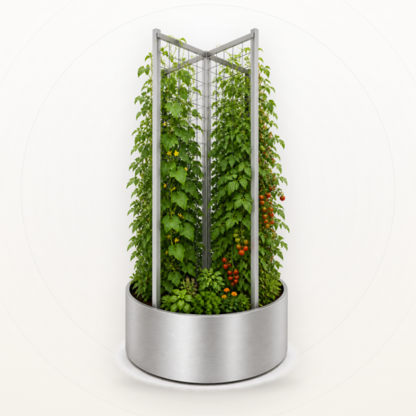 Jardinieră Indio Climbing Garden cu spalier, aluminiu, plante cățărătoare