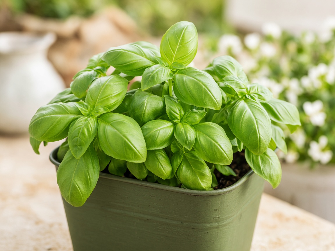 Busuioc proaspăt în jardinieră Indio Senses